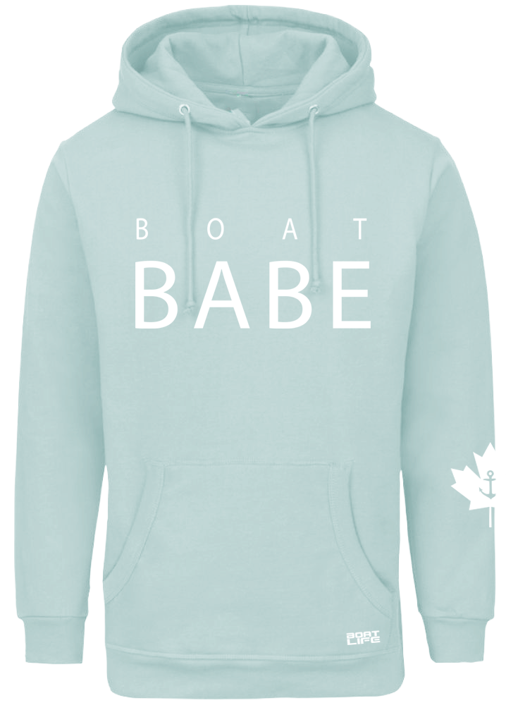 BOAT BABE relaxed hoodie // spa blue
